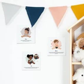 3 lots de cartes bébé signe - family - L'Atelier Gigogne - apprendre à signer avec bébé blanc - L'atelier Gigogne