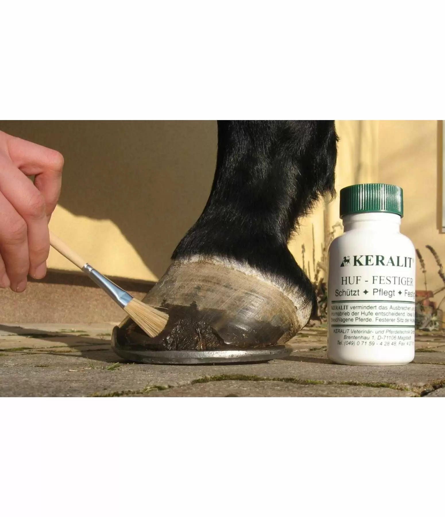 Produit raffermissant pour sabots